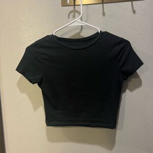 Black baby tee